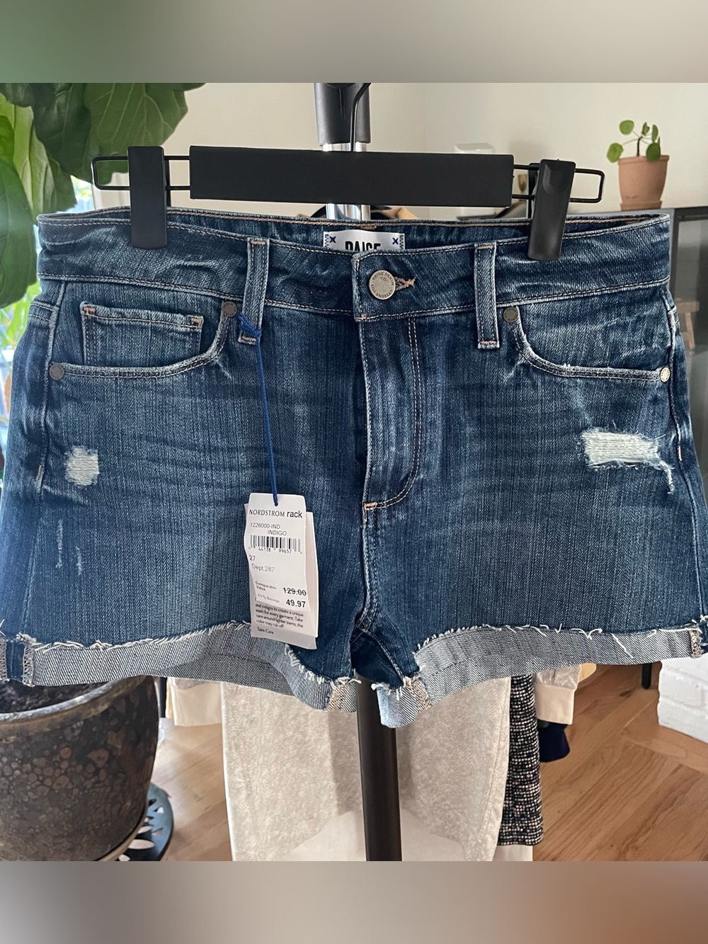 PAIGE Dark Blue Denim Jeans women’s size 27–NWT